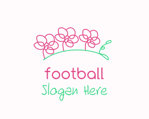 Flower Shop - Simple Flower Line Art logo design