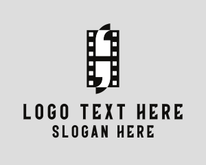 Black And White - Movie Film Quotes logo design