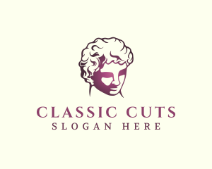 Classical David Sculpture logo design