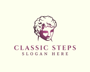 Classical David Sculpture logo design