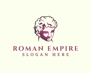 Roman - Classical David Sculpture logo design