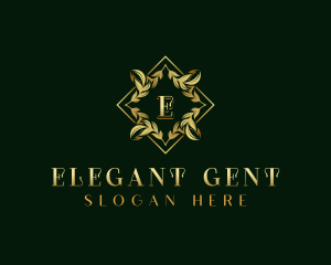 Elegant Wreath Ornament logo design