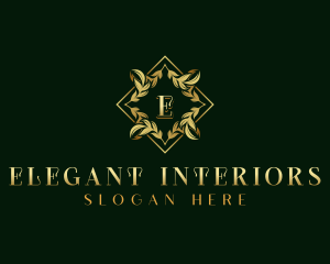 Elegant Wreath Ornament logo design