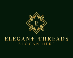 Elegant Wreath Ornament logo design