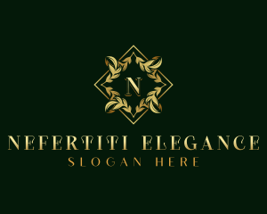 Elegant Wreath Ornament logo design