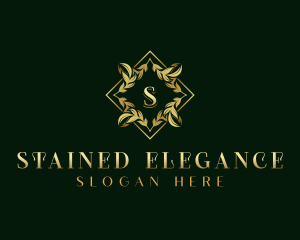 Elegant Wreath Ornament logo design