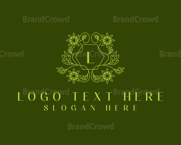 Stylish Ornamental Sunflower Logo