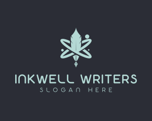 Writing - Publishing Writing Feather logo design