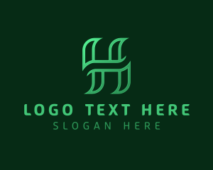 Media Advertising Letter H logo design