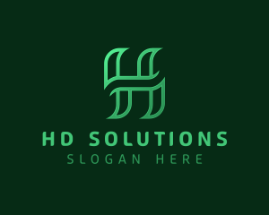 Media Advertising Letter H logo design