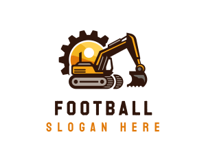 Construction Excavation Gear Logo