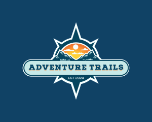 Compass Mountain Adventure logo design