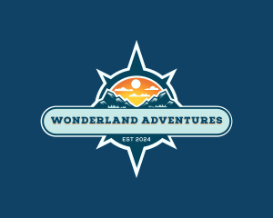 Compass Mountain Adventure logo design