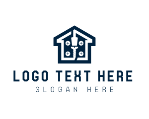 Construction Tools Home Repair Logo