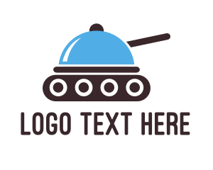 Purple And White - Food Tray Tank logo design
