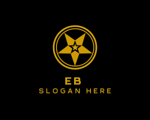 General - Gold Star Symbol logo design
