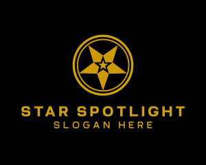 Gold Star Symbol logo design