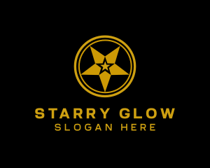 Gold Star Symbol logo design