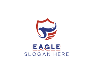 Shield Eagle America logo design