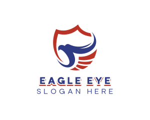 Shield Eagle America logo design