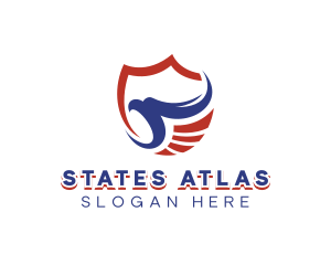 Shield Eagle America logo design