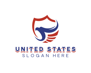 Shield Eagle America logo design