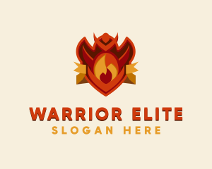 Flame - Fire Armor Gaming logo design