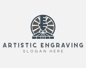 Engraving Laser Machinery logo design