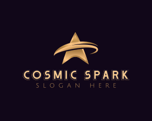 Cosmic Star Swoosh logo design