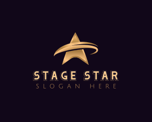 Cosmic Star Swoosh logo design