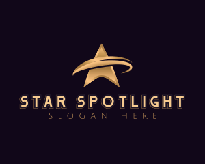 Cosmic Star Swoosh logo design