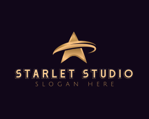 Actress - Cosmic Star Swoosh logo design