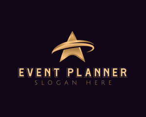 Pageant - Cosmic Star Swoosh logo design