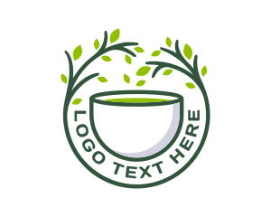 Leaf - Herbal Tea Seal logo design