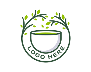 Herbal Tea Seal  Logo