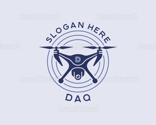 Quadcopter Drone Surveillance Logo