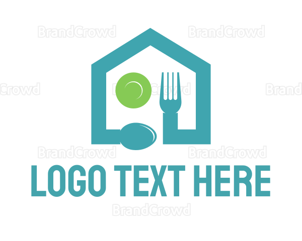 Food Restaurant House Logo