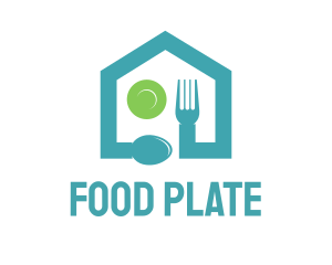 Plate - Food Restaurant House logo design