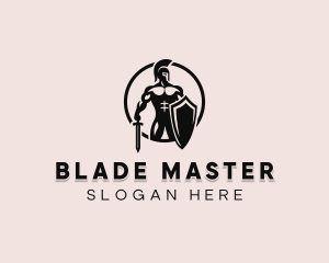 Sword - Barbarian Sword Warrior logo design