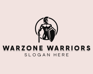 Barbarian Sword Warrior logo design