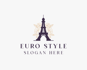 Paris Eiffel Tower logo design