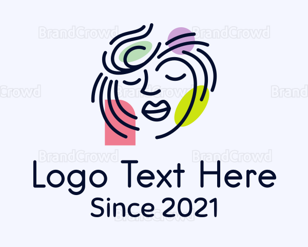 Beautiful Artistic Face Logo