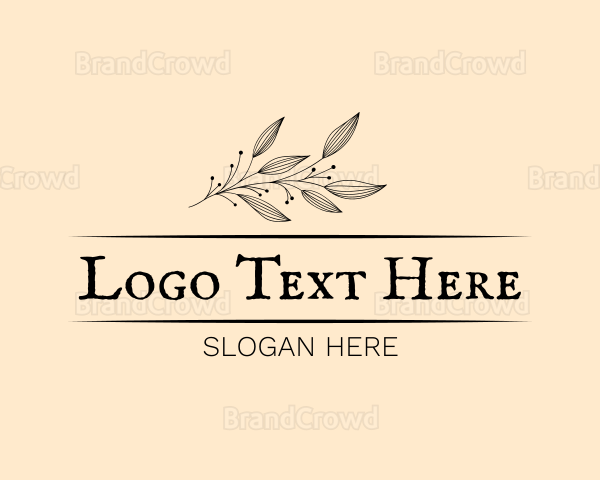 Elegant Feminine Beauty Leaves Logo