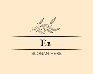 Deluxe - Elegant Feminine Beauty Leaves logo design