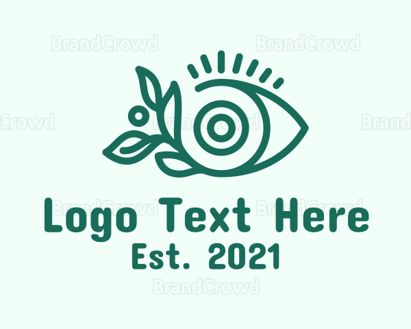 Eye Cosmetics Leaf Logo