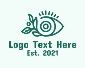 Mystical - Eye Cosmetics Leaf logo design