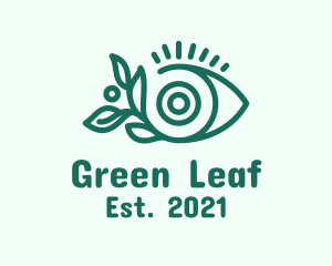 Eye Cosmetics Leaf logo design