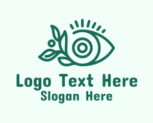 Eye Cosmetics Leaf Logo