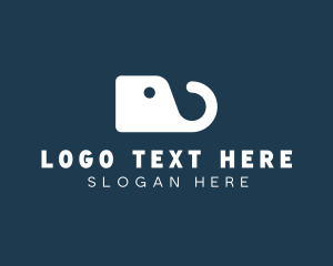 Simple Elephant Tag logo design