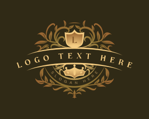 Crown - Royal Ornate Shield logo design